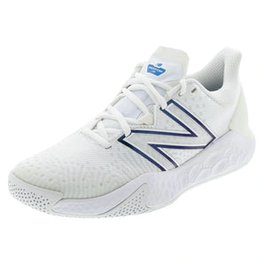 Women's Fresh Foam Lav V2 D Width Tennis Shoes White and Laser Blue,Footwear,New Balance,White,5,Tennis Express,WCHLAVL2D-Bcopy