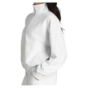 Women's Full Zip Tennis Sweatshirt Cloud Heather-Apparel-Wilson-, [current_file_name-Tennis Express
