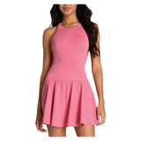 Women's On the Daily Perforated Tennis Dress Chateau Rose, Wilson, Chateau Rose, Tennis Express, WE00194P051001-F26-CHATEAU-ROSE-1