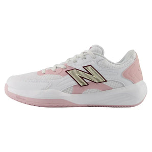 Women's FuelCell 696v7 D Width Tennis Shoes White and Pink Chalk,Footwear,New Balance,,,Tennis Express,WH6961WC-1