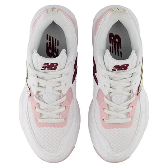 Women's FuelCell 696v7 D Width Tennis Shoes White and Pink Chalk,Footwear,New Balance,,,Tennis Express,WH6961WC-3
