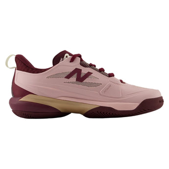 Women's FuelCell 996v7 B Width Tennis Shoes Pink Chalk and Podium Red, New Balance, Tennis Express, WH996458B-F26-2