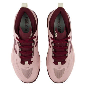 Women's FuelCell 996v7 B Width Tennis Shoes Pink Chalk and Podium Red, New Balance, Tennis Express, WH996458B-F26-3