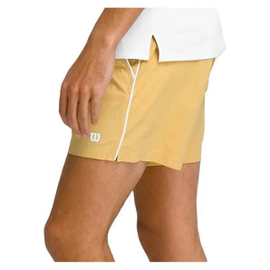 Men's 6 inch Unlined Volley Tennis Shorts Golden-Apparel-Wilson-WM00008511YEC-S25-1-Tennis Express
