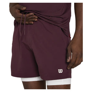 Men's Volley 6 Inch Unlined Tennis Short Fig, Wilson, Fig, Tennis Express, WM00008R043001-F26-FIG-1