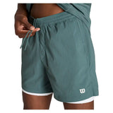 Men's Volley 6 Inch Unlined Tennis Short Atlantic,Apparel,Wilson,,,Tennis Express,WM00008U036001-F26-6