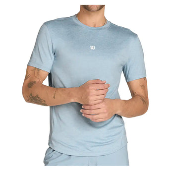 Men's Everyday Performance Tennis Tee Blue Fog,Apparel,Wilson,,,Tennis Express,WM00011411LBB-3