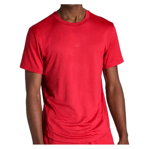 Men's Everyday Tennis Performance Tee Varsity Red,Apparel,Wilson,Varsity Red,S,Tennis Express,WM00011R044001-F26-3