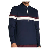 Men's Elevate Performance Half-Zip Tennis Top Classic Navy-Apparel-Wilson-S-, [current_file_name-Tennis Express