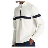 Men's Elevate Tennis Performance Half-Zip Sandrift and Classic Navy,Apparel,Wilson,,,Tennis Express,WM00204W002001-F26-5
