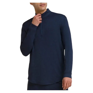 Men's Everyday Performance Half-Zip Classic Navy-Apparel-Wilson-WM00305411-DBCB-Tennis Express