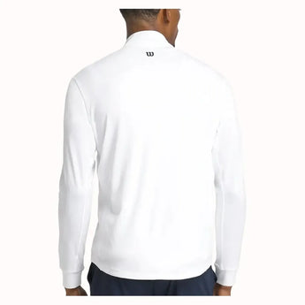 Men's Everyday Performance Half-Zip Bright White-Apparel-Wilson-WM00305531-WTAB-2-Tennis Express