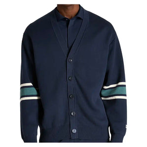 Men's Westport Classic Tennis Cardigan Classic Navy,Apparel,Wilson,Classic Navy,S,Tennis Express,WM00418U001001-F26-3