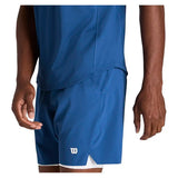 Men's Tournament 7 Inch Unlined Tennis Short V2 Blue Quartz,Apparel,Wilson,,,Tennis Express,WM00502U043001-F26-6