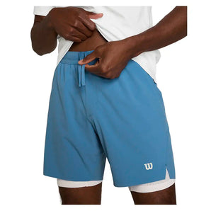 Men's Tournament 7 Inch Unlined Tennis Short V2 Ally Blue,Apparel,Wilson,Ally Blue,S,Tennis Express,WM00502U112001-F26-3