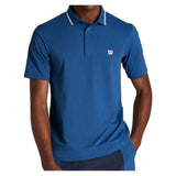Men's Challengers Technical Tennis Polo Blue Quartz,Apparel,Wilson,Blue Quartz,S,Tennis Express,WM00507U043001-F26-3