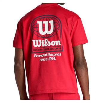 Men's Classic Graphic Tennis Tee Varsity Red,Apparel,Wilson,,,Tennis Express,WN00016R044001-F26-4