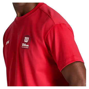 Men's Classic Graphic Tennis Tee Varsity Red,Apparel,Wilson,,,Tennis Express,WN00016R044001-F26-6