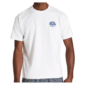 Men's Classic Graphic Tennis Tee Bright White and Blue Quartz,Apparel,Wilson,Bright White/Blue Quartz,S,Tennis Express,WN00016W001004-F26-3