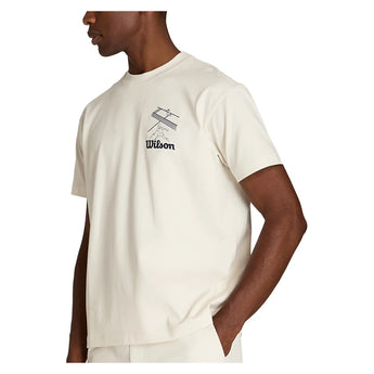 Men's Classic Graphic Tennis Tee Sandrift and Rain, Wilson, Tennis Express, WN00016W002003-F26-2