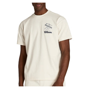 Men's Classic Graphic Tennis Tee Sandrift and Rain, Wilson, Sandrift/Rain, Tennis Express, WN00016W002003-F26-SANDRIFT-RAIN-1