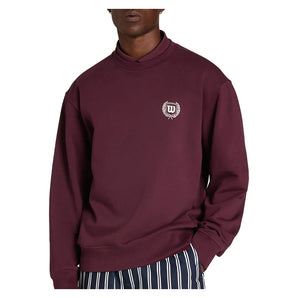 Men's Playstate Crew Tennis Sweatshirt Fig, Wilson, Fig, Tennis Express, WN00049R043001-F26-FIG-1