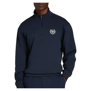 Men's Playstate Half Zip Tennis Sweatshirt Classic Navy