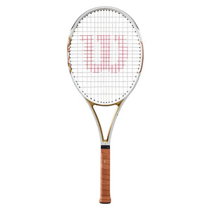 RF 01 Pro Hall of Fame Tennis Racquet,Racquets,Wilson,White,2 - 4 1/4,Tennis Express,WR217511U2-1