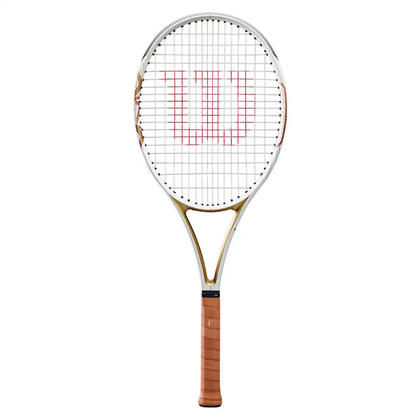 RF 01 Pro Hall of Fame Tennis Racquet,Racquets,Wilson,White,2 - 4 1/4,Tennis Express,WR217511U2-1