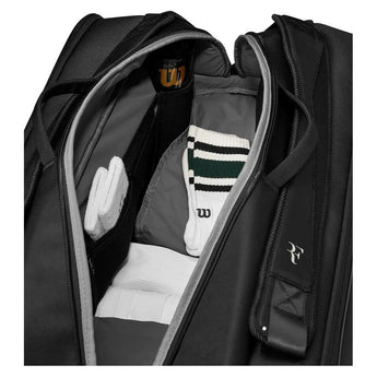 RF Tournament 15pk Tennis Racquet Bag Black-Bags-Wilson-WR8032701001-9-Tennis Express