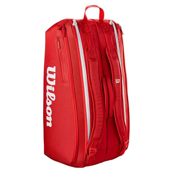 Super Tour 2025 9 Pack Tennis Bag Red-Bags-Wilson-WR8036701001-3-Tennis Express