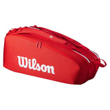 Super Tour 2025 6 Pack Tennis Bag Red-Bags-Wilson-WR8036801001-1-Tennis Express