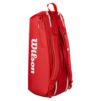 Super Tour 2025 6 Pack Tennis Bag Red-Bags-Wilson-WR8036801001-3-Tennis Express
