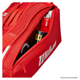 Super Tour 2025 6 Pack Tennis Bag Red-Bags-Wilson-WR8036801001-5-Tennis Express
