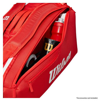 Super Tour 2025 6 Pack Tennis Bag Red-Bags-Wilson-WR8036801001-5-Tennis Express