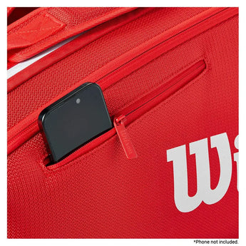 Super Tour 2025 6 Pack Tennis Bag Red-Bags-Wilson-WR8036801001-7-Tennis Express