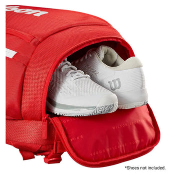 Super Tour 2025 Tennis Backpack Red-Bags-Wilson-WR8036901001-4-Tennis Express