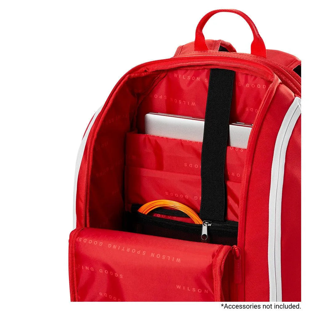 ウイルソン Wilson テニスバッグ・ケース    SUPER TOUR RED BACKPACK スーパーツアー バックパック WR8036901001 Super Tour 2025 Tennis Backpack Red – Tennis Express
