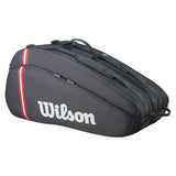 Tour 12 Pack Tennis Racquet Bag Black-Bags-Wilson-WR8037301001-1-Tennis Express