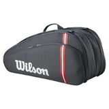 Tour 12 Pack Tennis Racquet Bag Black-Bags-Wilson-WR8037301001-2-Tennis Express