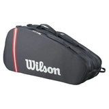 Tour 6 Pack Tennis Racquet Bag Black-Bags-Wilson-WR8037501001-1-Tennis Express