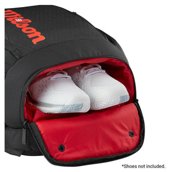 Clash V3 Tennis Backpack Black and Infrared-Bags-Wilson-WR8037901001-9-9-[Sku]-Tennis Express