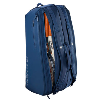 Roland Garros 2026 Session Soire 9pk Tennis Bag Navy,Bags,Wilson,,,Tennis Express,WR8053801001-2