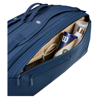 Roland Garros 2026 Session Soire 9pk Tennis Bag Navy,Bags,Wilson,,,Tennis Express,WR8053801001-5