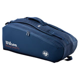 Roland Garros 2026 Session Soire 9pk Tennis Bag Navy,Bags,Wilson,,,Tennis Express,WR8053801001-X