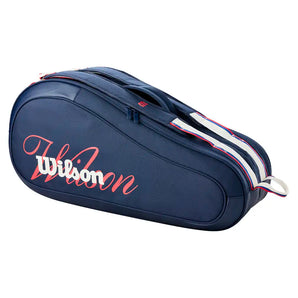 US Open 2026 6 Pack Racquet Bag White and Navy,Bags,Wilson,White/Navy,One Size,Tennis Express,WR8056801001-1