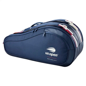 US Open 2026 6 Pack Racquet Bag White and Navy,Bags,Wilson,,,Tennis Express,WR8056801001-2