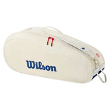 US Open Team 6pk Tennis Racquet Bag,Bags,Wilson,White,One Size,Tennis Express,WR8058901001-1
