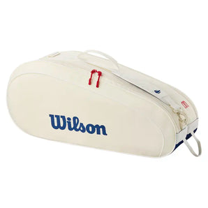 US Open Team 6pk Tennis Racquet Bag,Bags,Wilson,White,One Size,Tennis Express,WR8058901001-1