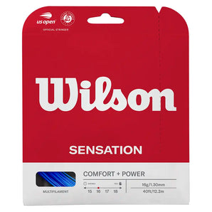 Sensation 16G Tennis String,Strings,Wilson,Blue,16,Tennis Express,WR8308-b-1